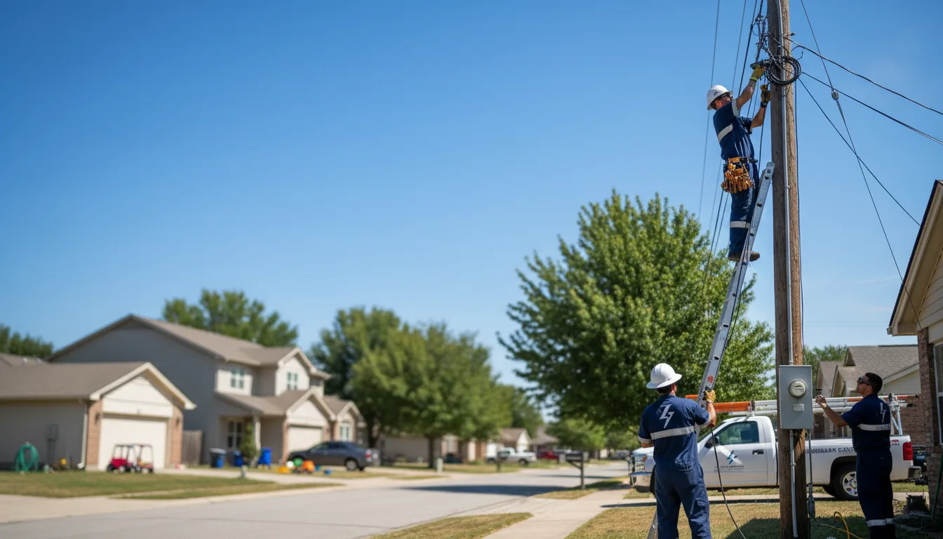 Residential electrician providing installation services in Plain Dealing, LA